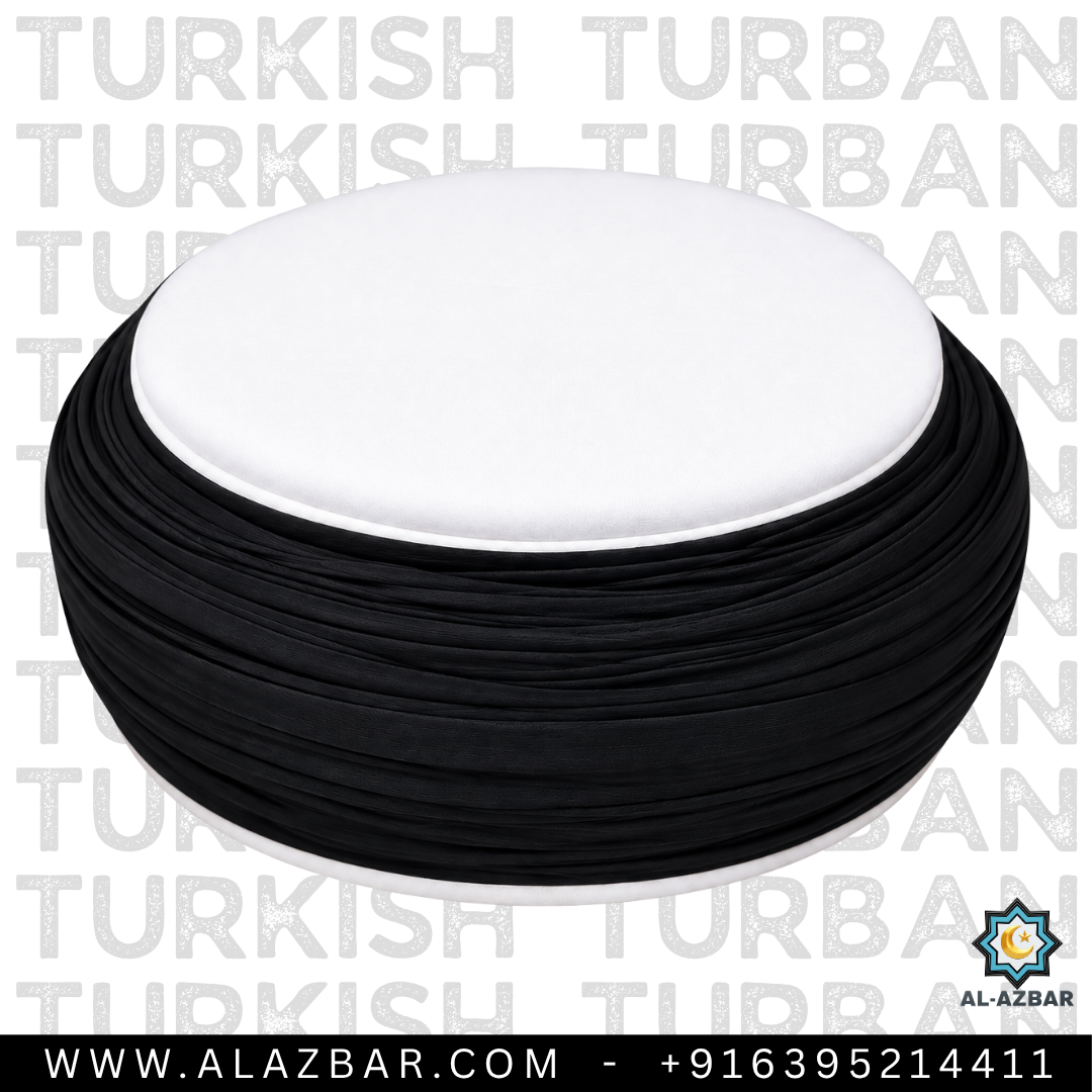 Premium Black Turkish Turban – Ready Made Safa, Amama & Pagdi for Muslim Men  AL AZBAR