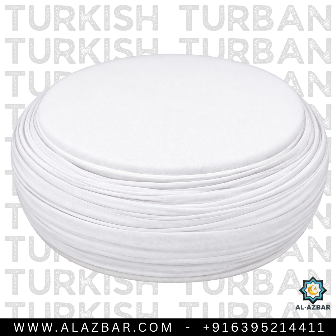 Premium White Turkish Turban – Ready Made Safa, Amama & Pagdi for Muslim Men | AL AZBAR