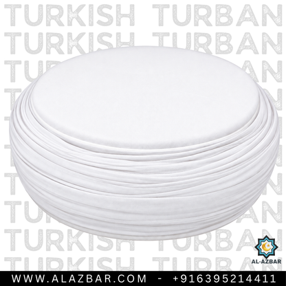 Premium White Turkish Turban – Ready Made Safa, Amama & Pagdi for Muslim Men | AL AZBAR